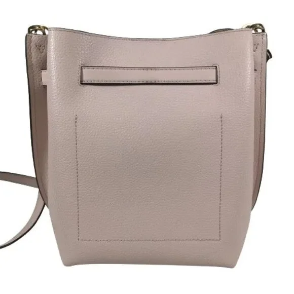 Michael Kors Small Pink Leather Bucket Crossbody Messenger Tote Bag Purse $348